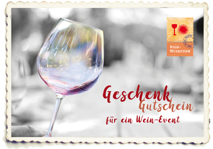 Geschenk-Gutschein für Wein-Events im Wein-Musketier München Trudering